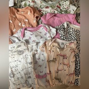 3-6 month girl onsie lot
